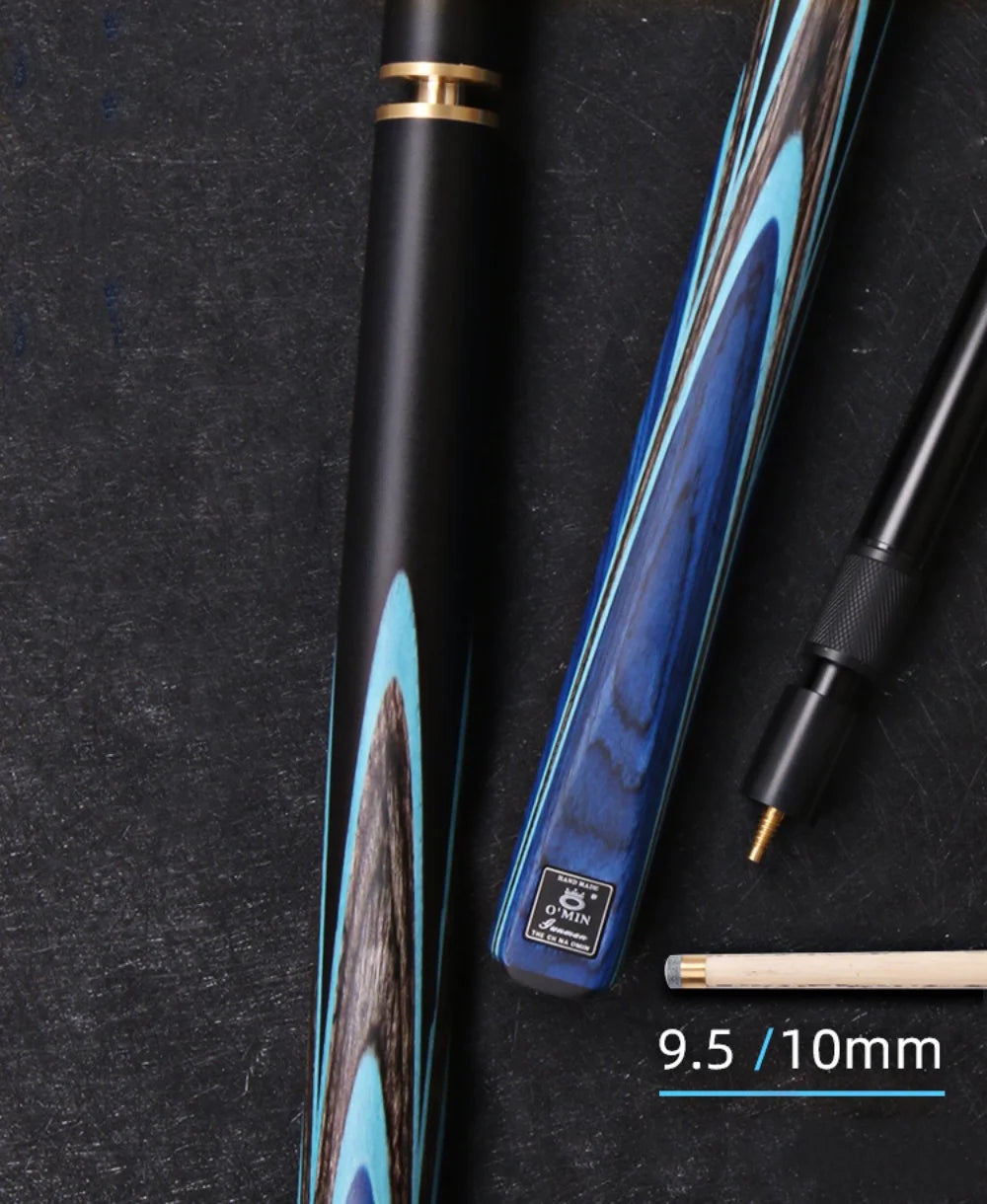 OMIN 57" Professional Gunman White Ash Snooker Billiard Pool Cue Stick 9.5mm/10mm Set