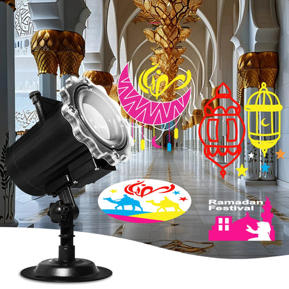 Ramadan Eid Mubarak Projector Lights Holiday Decor Projecteur Islam Muslim Eid Decor Ramadan Sale Eid Mubarak Projector Light