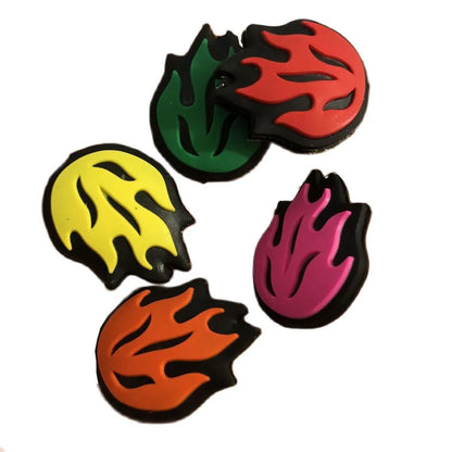5pcs Fire Tennis Damper Shock Absorber to Reduce Tenis Racquet Vibration Dampeners