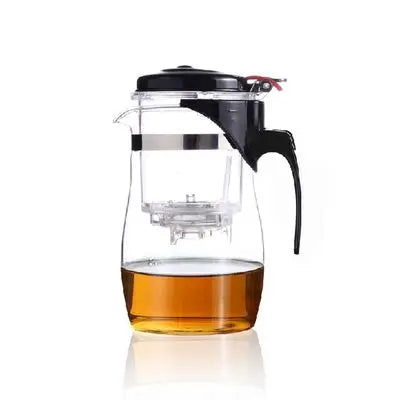 Promotion Genuine Glass Teapot Tea Kettle 500ML Detachable Tea Pot Press This Button to Filter the Tea