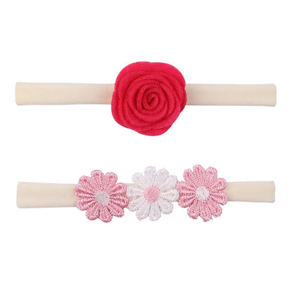 1Pcs Baby Girl Headband Cute Flower Elastic Hair Band Newborn Head Toddler Headband Headwear Kids Accessories Christmas Gifts
