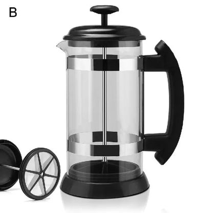 French Press Coffee/Tea Brewer Coffee Pot Coffee Maker Kettle 1000ML Stainless Steel Glass Thermos Barista Tools  Coffee Carafe