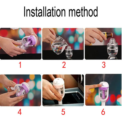 12V Car Air Freshener Car Humidifier Air Purifier Aroma Diffuser Essential Oil Diffuser Aromatherapy Mist Maker Fogger