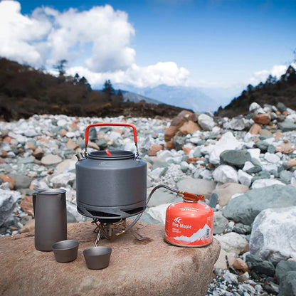 Fire Maple Hiking Teapot Outdoor Camping Cookware Heat Exchanger Pinic Kettle Tea Coffee Pot 0.8l/1.3l With Filter FMC-XT2