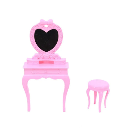 Mini Furniture for Barbiees Doll House Chair Shoe Skate Clothes for Barbies Doll Accessories Kelly 1:12 Doll DIY Toys for Girls