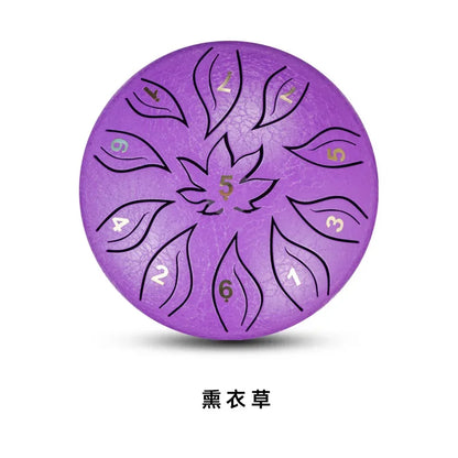 Tongue Drum 6 Inch 11 Notes Ethereal Drums Children Steel Hand Drums Yoga Meditation Professional Percussion Instruments Gifts