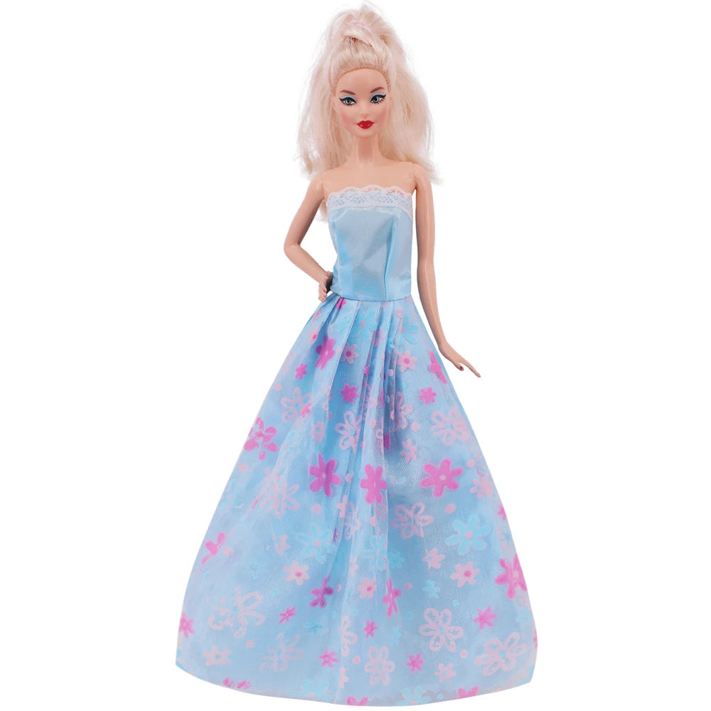 Doll Evening Dress Clothes Princess Dress Banquet Party Dress Tulle Dress for Barbiees&BJD Doll Clothes Accessories,Toy for Girl