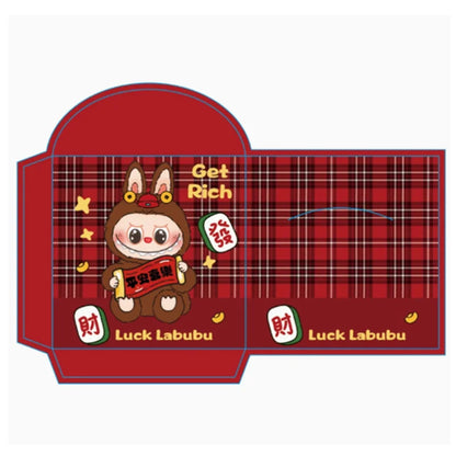 2025 Chinese New Year Red Envelopes Cute Labubu Red Pocket Money Gifts Anime Envelope Wedding Gifts Bag Good Luck Money Packets