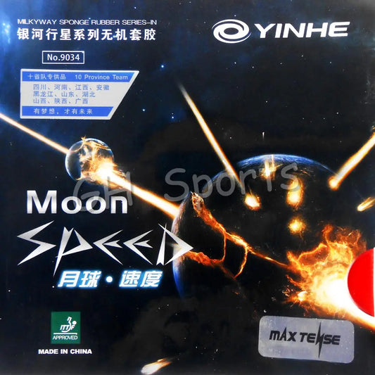 Yinhe Moon SPEED Max Tense No Factory Tuned Pips in Table Tennis Rubber With Sponge for Ping Pong Racket