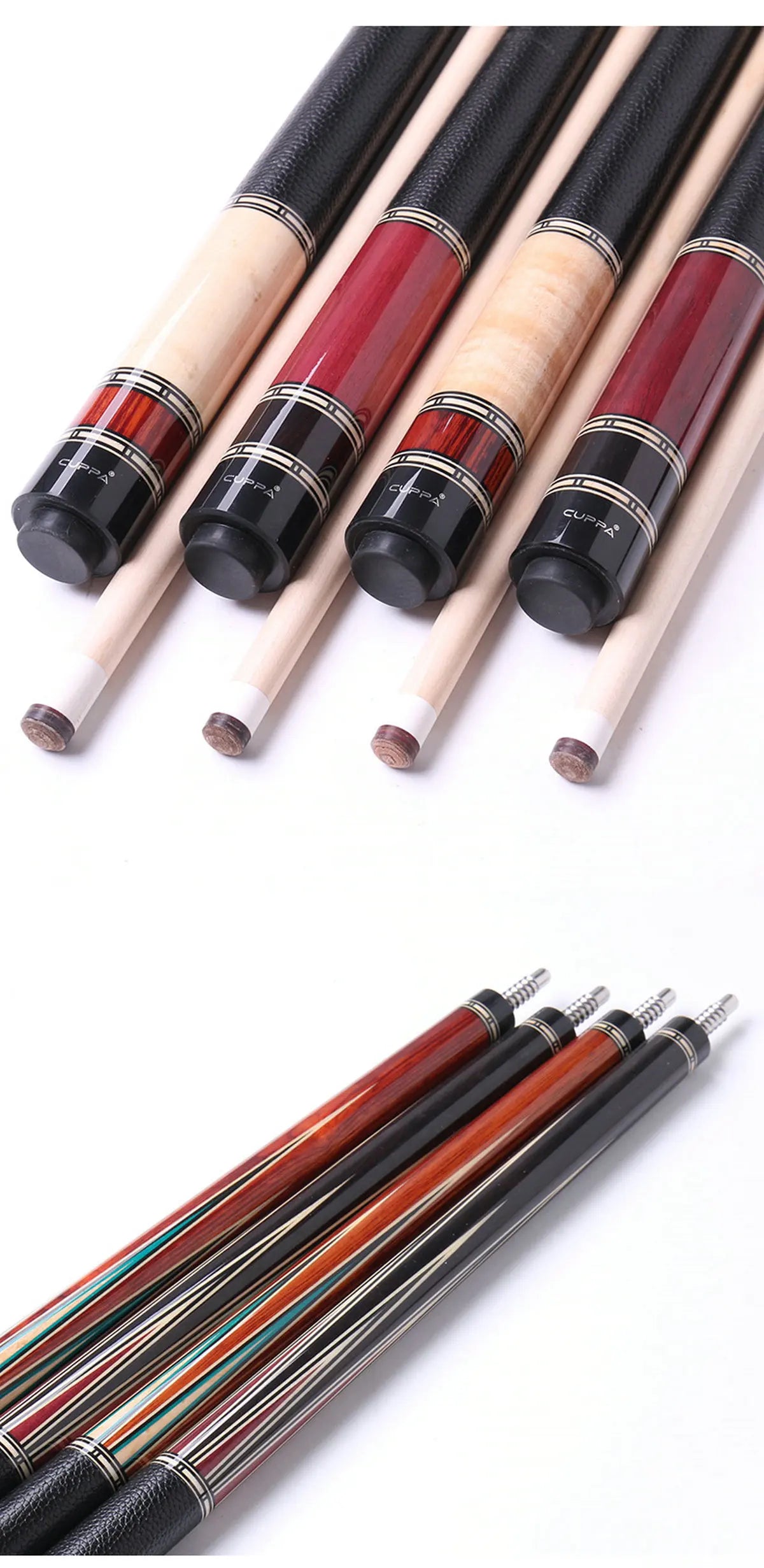 Cuppa YT Adventure 9 Ball Billiard Pool Cue Stick 11.75mm 12.75mm Set