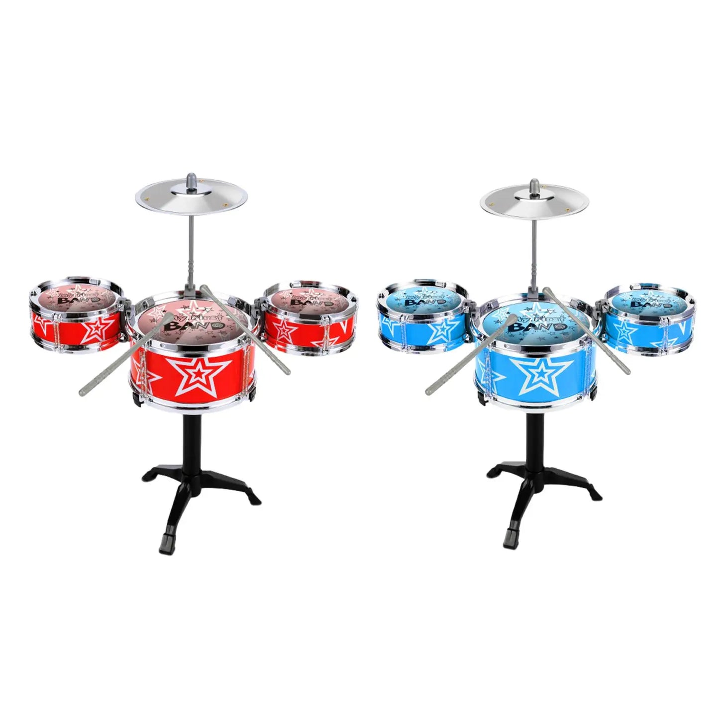 Kids Drum Set Toddlers Instrument Set Playset Portable for Girls Boys Gifts