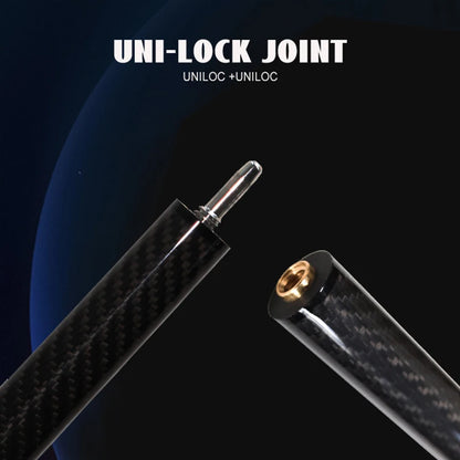 3-Pc Carbon Fiber Cue Stick Break Jump Carbon Pool Cue Stick 3K Black Technology Bakelite 13.8mm 1247mm/48in 20oz Billiard Stick