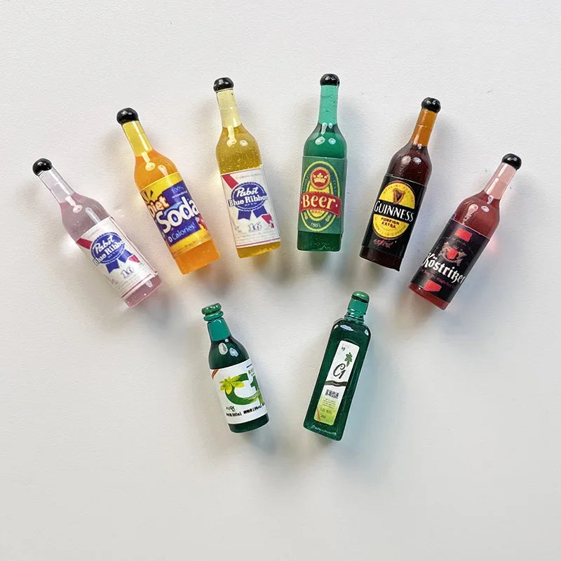 1:6 Scale Miniature Dollhouse Food Supermarket Mini Snack Simulation Cake Wine Drink for Blyth Barbies Doll Accessories Toy