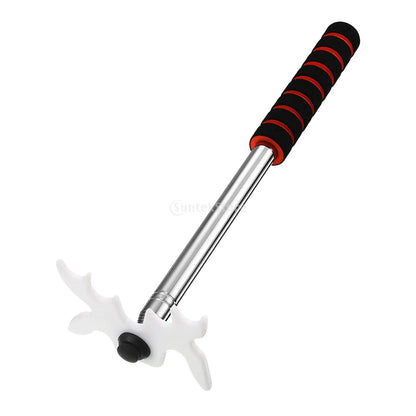 Retractable Billiards Pool Cue Stick With Removable Plastic Bridge Head Stainless Steel Portable for Indoor Competition