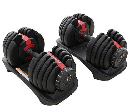Dumbbell and Stand Dumbbell Set, Weight Adjustable, Solid Weightlifting, Commercial Gym, Household, Multiple Options, 40kg, 90lb