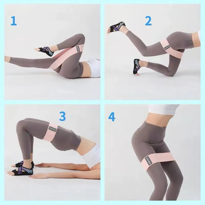 40-120Lbs Hip Trainer Yoga Stretch Band Training Pull Rope Sports Pilates Hip Belt Fitness Hip Loop Resistance Bands Squat Belt