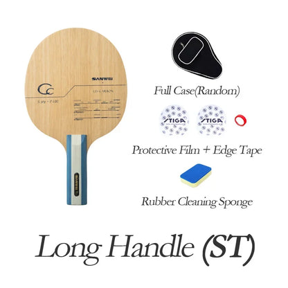Original SANWEI CC CARBON Table Tennis Blade Racket (5+2 Carbon) Ping Pong Bat Paddle