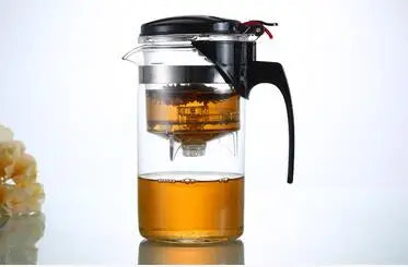 Heat Resistant Glass Teapot, Chinese Tea Set, Puer Kettle, Coffee Glass Maker, Convenient Office Tea Pot With Filter, Hot Sale