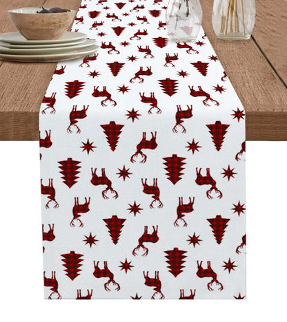 Christmas Christmas Tree Christmas Gnome Wedding Decorations Coffee Table Decor Tablecloth Table Kitchen Decorative Table Runner