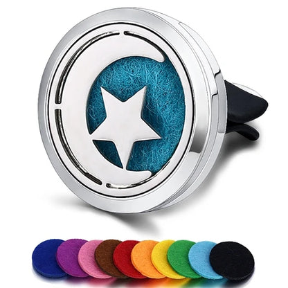 Car Air Freshener Car Perfume Diffuser Clip Car Air Auto Vent Freshener Essential Oil Perfume Locket (No Fragrance) C002