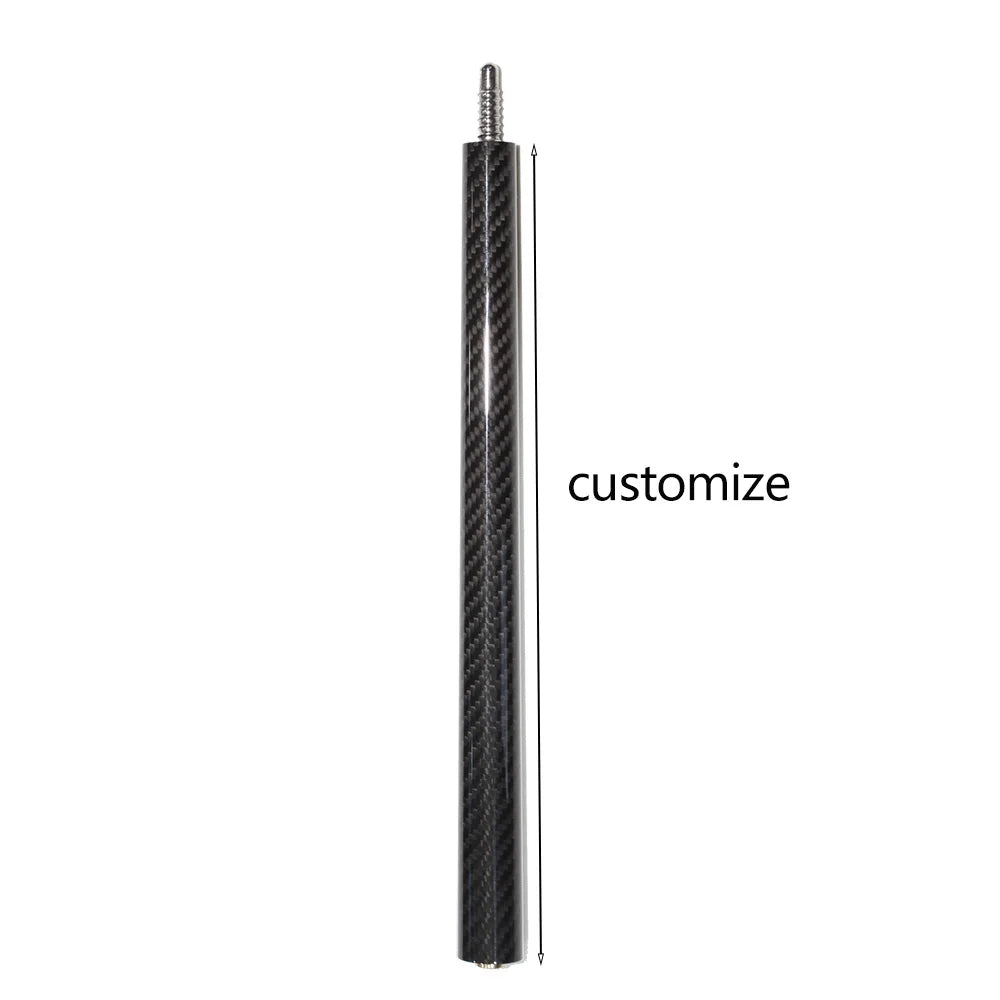 Factory Direct Customized 1pc Butt of Break-Jump Cue the First Part 3K Carbon Fiber Snooker 3/4 Split Cue Black Pool Cue Butt