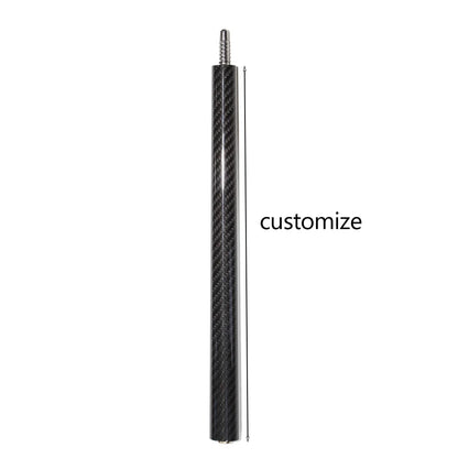 Factory Direct Customized 1pc Butt of Break-Jump Cue the First Part 3K Carbon Fiber Snooker 3/4 Split Cue Black Pool Cue Butt
