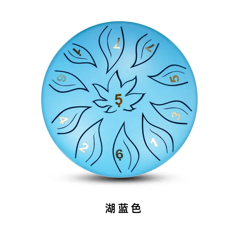 Tongue Drum 6 Inch 11 Notes Ethereal Drums Children Steel Hand Drums Yoga Meditation Professional Percussion Instruments Gifts