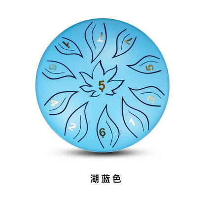 Tongue Drum 6 Inch 11 Notes Ethereal Drums Children Steel Hand Drums Yoga Meditation Professional Percussion Instruments Gifts