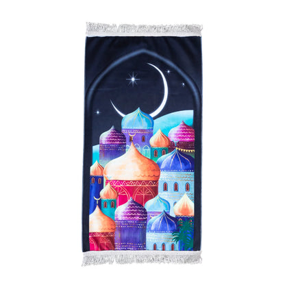 Muslim Kids Prayer Mat Islamic Soft Prayer Rug Islam Eid Gift Tapis De Priere