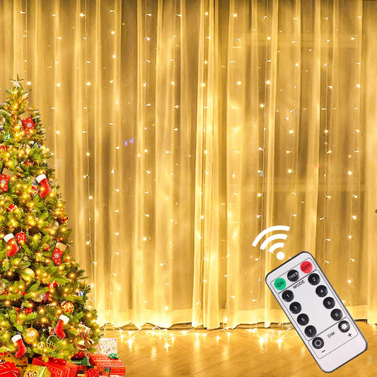Christmas Lights Curtain Garland Merry Christmas Decorations for Home Christmas Ornaments Xmas Gifts Navidad 2023 New Year Decor