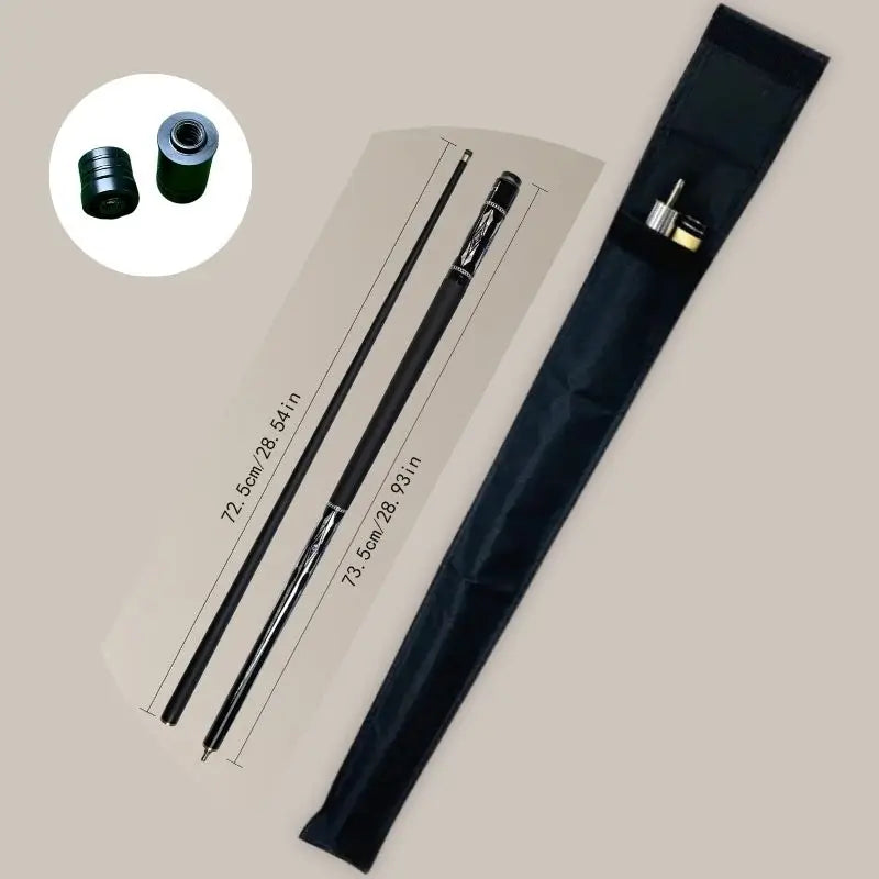 9.5mm Tip Pool Cue Carbon Billiard Cue Stick Case Billiard Accessories Equipment