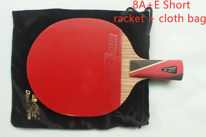 Original Double Fish 7A+C Table Tennis Rackets 8A+C 8 STARS Finished Product Table Tennis Racquet