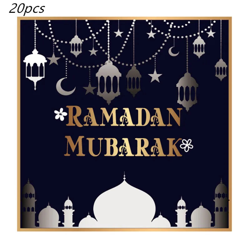 2022 Eid Mubarak Disposable Tablecloth Table Runner Banner Balloons Islamic Muslim Party Decor Ramadan Kareem Eid Al Adha Gift