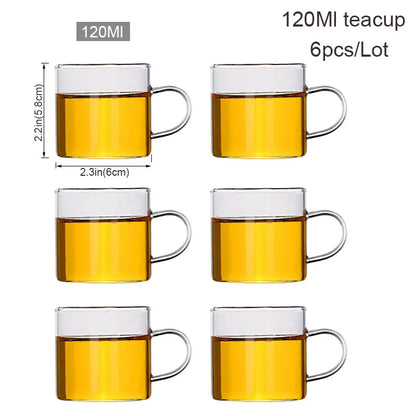 Tea Sets Big Heat Resistant Glass Teapot Flower Tea Kettle Large Clear Glass Fruit Juice Container Ceramic Teapots Droshipping