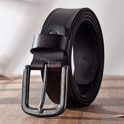 [DWTS]belt Male Leather Belt Men Male Genuine Leather Strap Luxury Pin Buckle Belts for Men Belt Cummerbunds Ceinture Homme