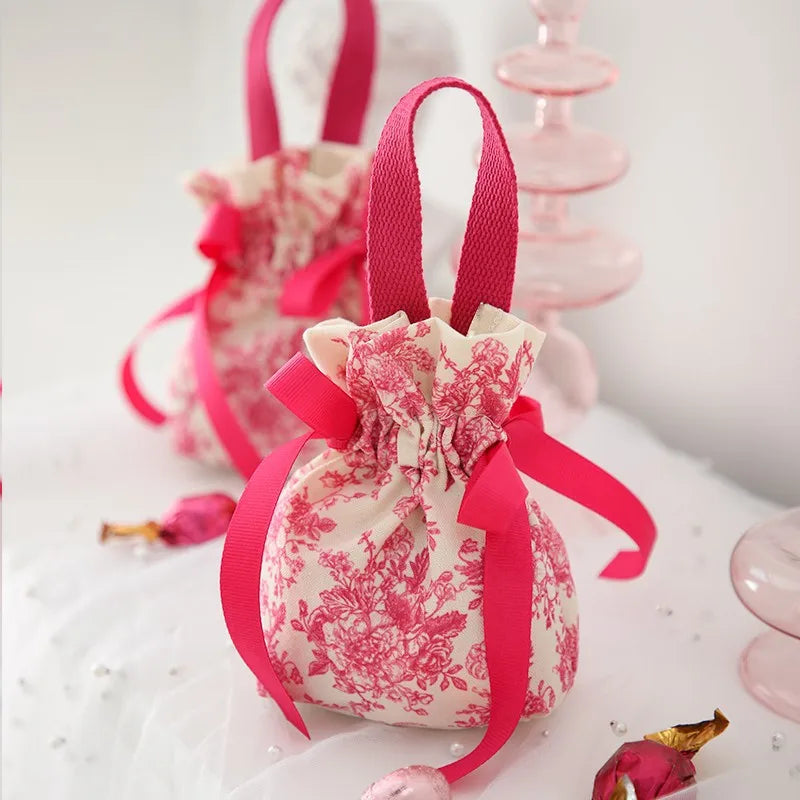 10pcs Wholesale Mixed Package Eid Gift Canvas Bag Candy Gift Bag Muslim Islamic Holiday Party Candy Gift Box Children's Gift