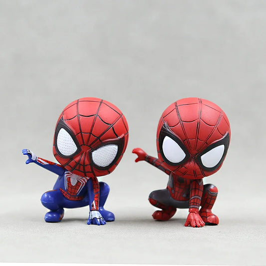 Marvel Spiderman Anime Action Figure Toys PVC Model Spider Man Dolls Decoration Cake Decoration Mdoel Kids Toys Birthday Gifts