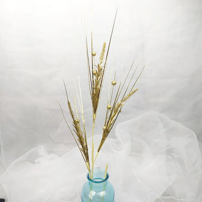 Artificial Golden Fake Branches Setaria Malachite Christmas Tree Decoration Accessories Home Party Garden Atmosphere Supplies