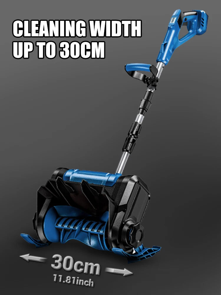 Brushless Electric Snowplow Snow Sweeper Battery Display Cordless Snow Shovel Clean Street Courtyard for Makita 21V (No Battery)