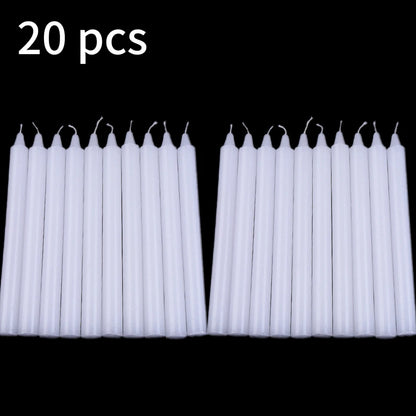 20/10pcs Unscented Mini Taper Candle, for Casting Chimes, Rituals, Spells, Wax Play & More,ChristmasDecor Dinner Candles Wedding
