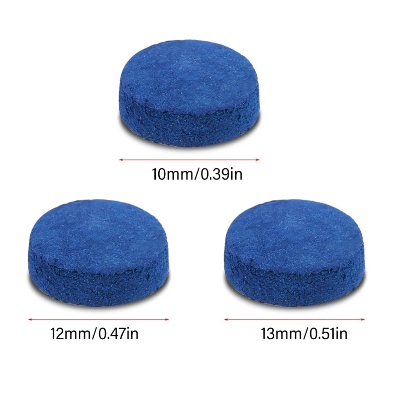 20 Pcs Billiard Pool Cue Tips Replacement Tips Pool Stick Tips Snooker Cue Tips for Pool Cues and Snooker Durable
