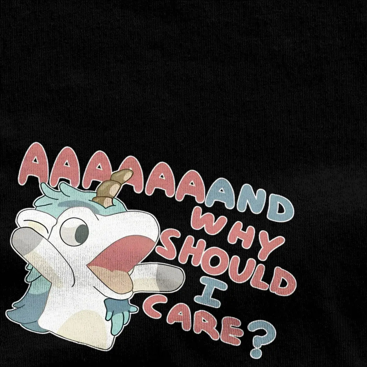 Men Women's T Shirt Why Should I Care Unicorse T-Shirts Harajuku Hot Anime Blueyed Beach Tees Y2K Basic Pattern 100 Cotton Tees