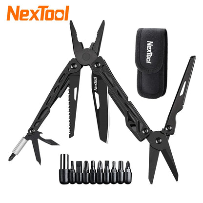 NexTool Black Knight 11-In-1 Multi-Function Tools Knife Outdoor Camping Survival Folding Pliers Scissors Hand Multitool Tool Kit
