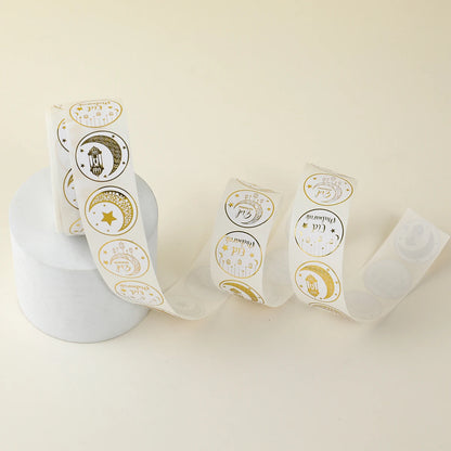 Eid Mubarak Packaging Sealing Sticker Candy Bag Gift Box Ramadan Decorations for Home EID Mubarak Muslim Islamic Eid Al-Fitr