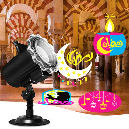 Ramadan Eid Mubarak Projector Lights Holiday Decor Projecteur Islam Muslim Eid Decor Ramadan Sale Eid Mubarak Projector Light
