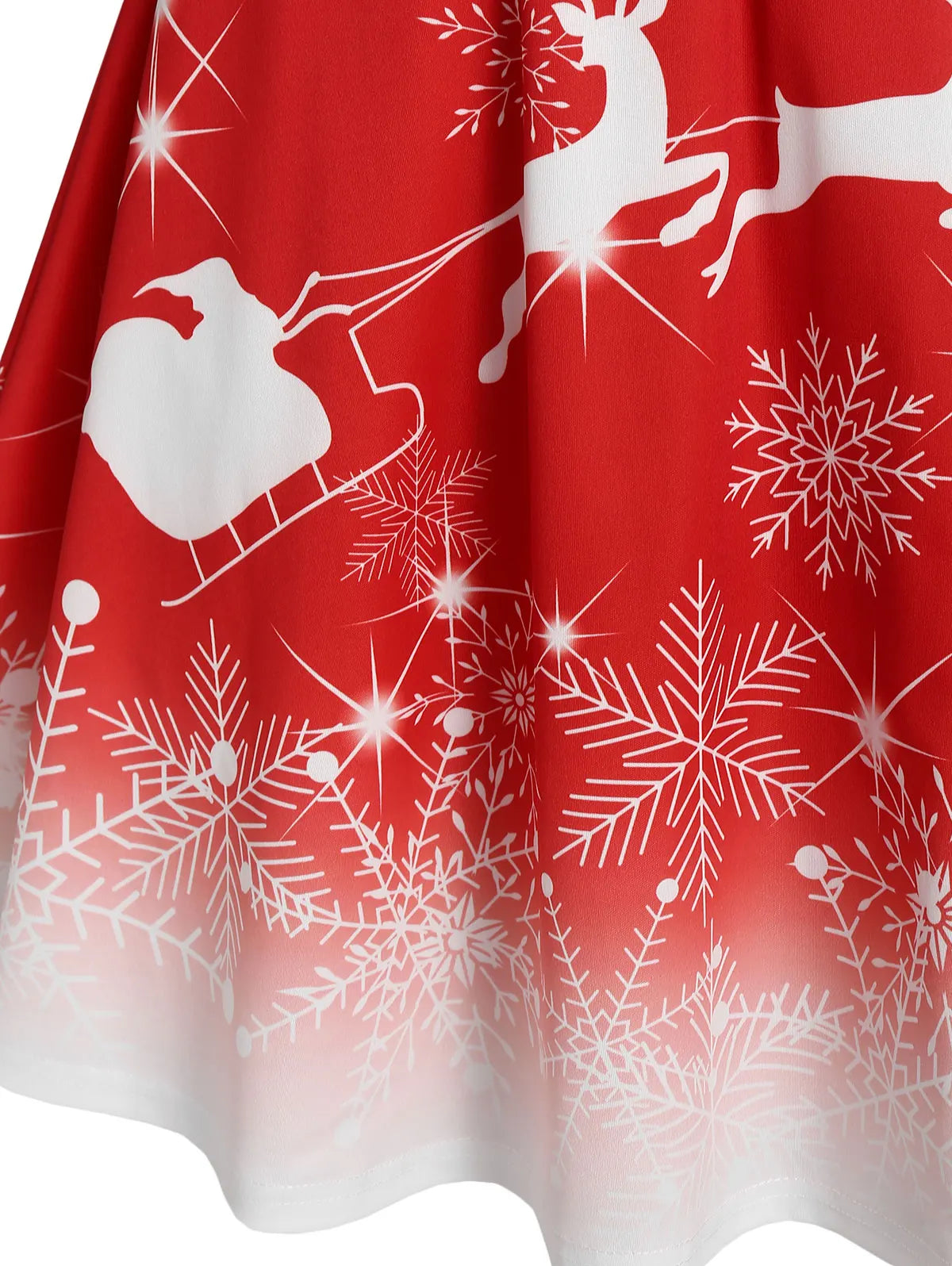 2024 Women's Christmas Dresses Faux Fur Panel Christmas Elk Snowflake Print Cami Dress Sleeveless Sweetheart Neck Mini Dress