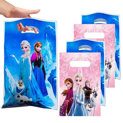 10-50pcs Frozen Party Favor  Gift Bags Frozen Anna Elsa Goody Bags Olaf Favor Bags Birthday Party Supplies Decorations Gifts