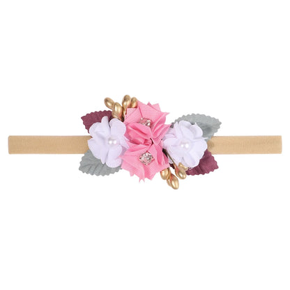 1Pcs Baby Girl Headband Cute Flower Elastic Hair Band Newborn Head Toddler Headband Headwear Kids Accessories Christmas Gifts