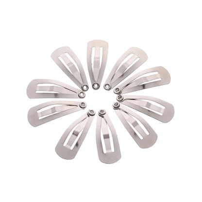 10Pcs Mini Metal Hair Clip for DIY Doll Decoration Silver/Black Hairpin Headwear Princess Dolls Head Clip Toys Doll Accessories