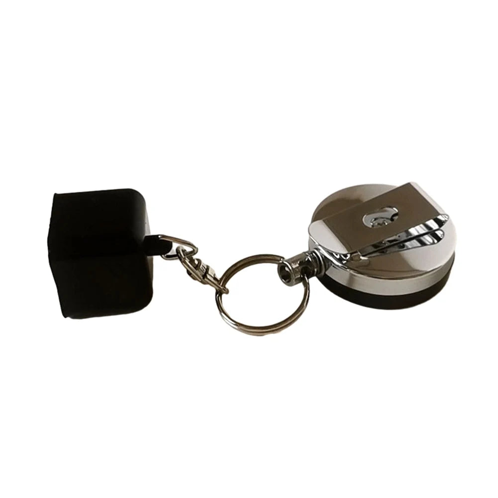 Billiard Telescoping Chalk Holder Snooker Pool Cue Chalk Holder Keychain Retractable Rope Chalks Holder With Mounting Clip